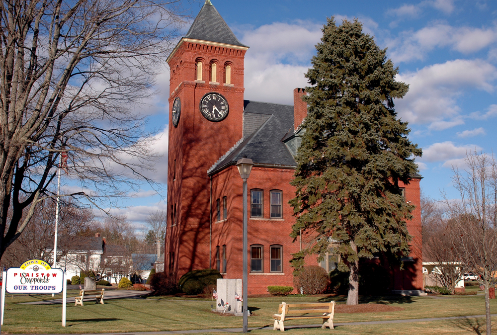 Aerial view of downtown Plaistow, New Hampshire